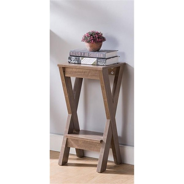 Sintechno Artistic Plant Stand with Shelf, Hazelnut S-ID172225